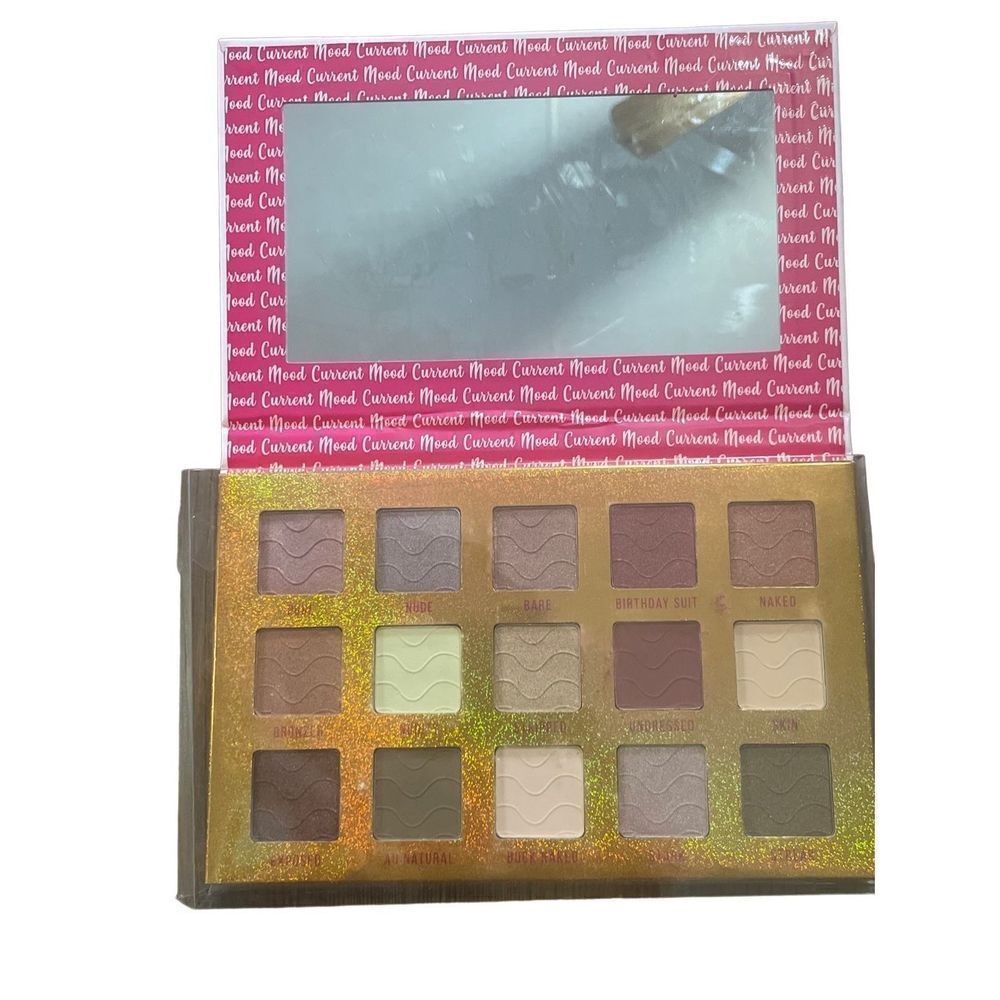 Colorbash Cosmetics Nude Mood Matte & Shimmer Eyeshadow Palette set of 15